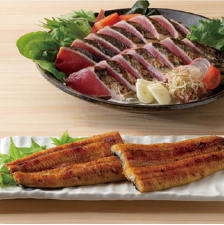 鰹のたたき・三代目天の鰻蒲焼きセット